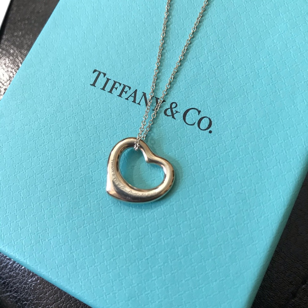 Tiffany & Co Elsa Peretti heart necklace